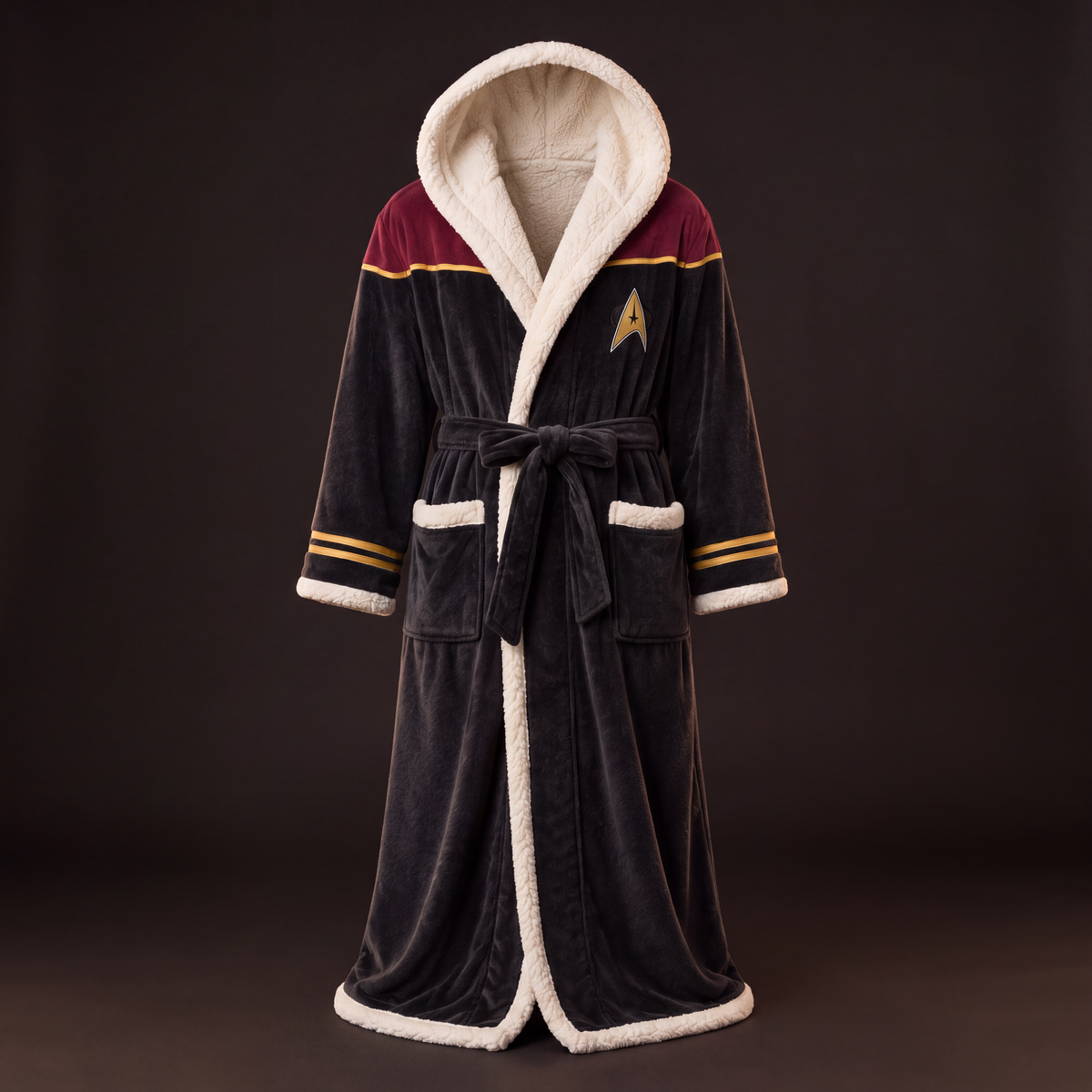 Trekkierobe heated robe, front view